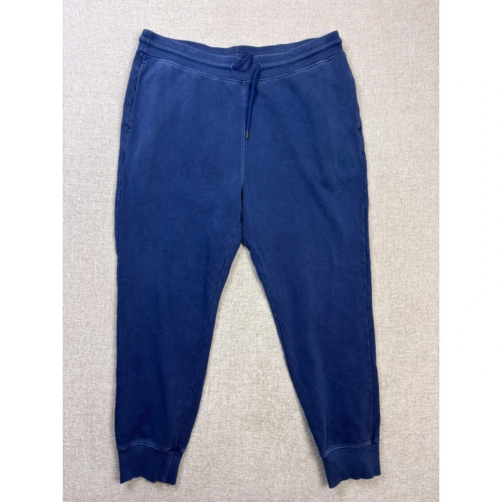 The North Face Mens Blue Fleece Joggers Sweatpants Size Large